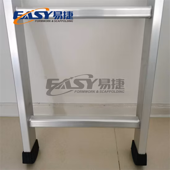 Scaffolding Buiding Light Weight Industrial Construction 3 4 5m Single Step Aluminum Ladder