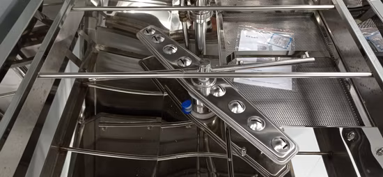 Lavastoviglie commerciale a cappa da appoggio con finestra per attrezzature da cucina per ristoranti all'ingrosso